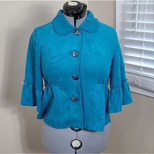 RQT Jacket Faux Suede Size Small EUC Bell Sleeves